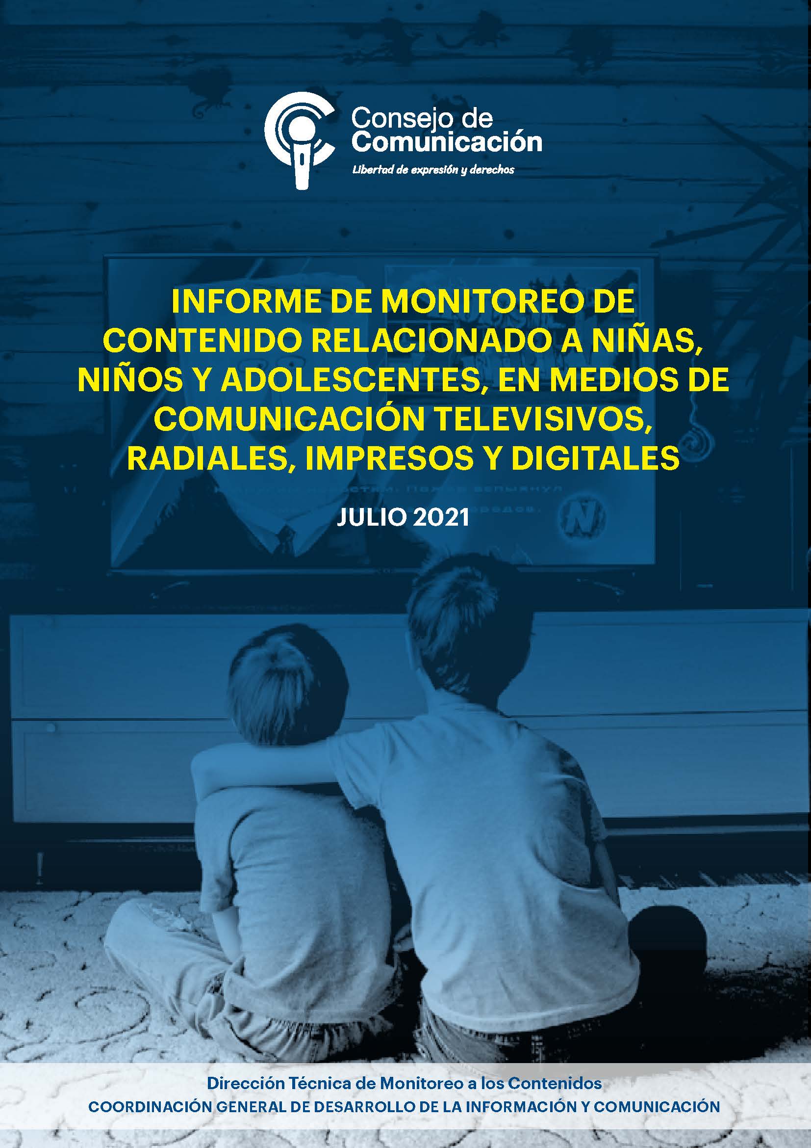 Abrazadera Ups Manual Informe de Monitoreo de contenido relacionado a niñas, niños y  adolescentes, en medios de comunicación televisivos, radiales, impresos y  digitales - Consejo de Comunicación