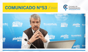 Consejo de Comunicación expresa su solidaridad hacia el periodista Miguel Rivadeneira