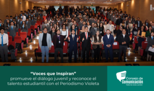 Voces que Inspiran” promueve el diálogo juvenil y reconoce el talento estudiantil con el Periodismo Violeta