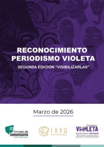 Reconocimiento Periodismo Violeta Segunda Edición "Visibilizarlas"