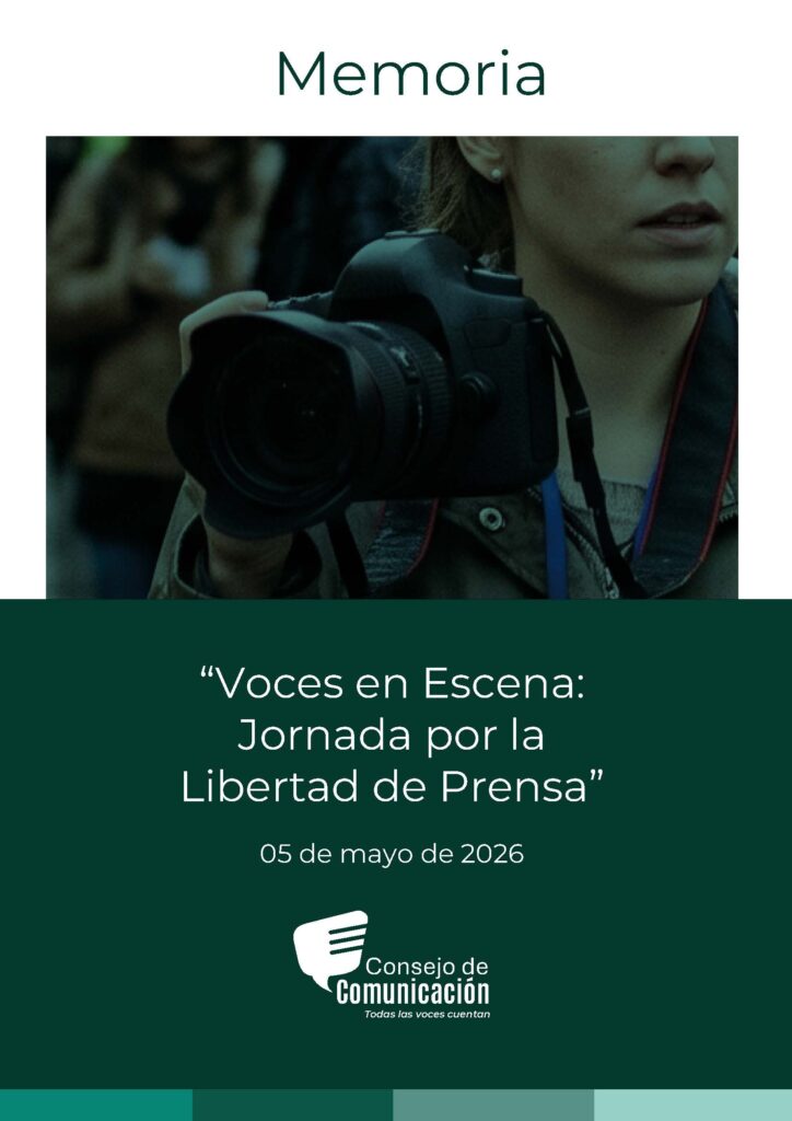 Memoria "Voces en Escena: Jornada por la Libertad de Prensa"