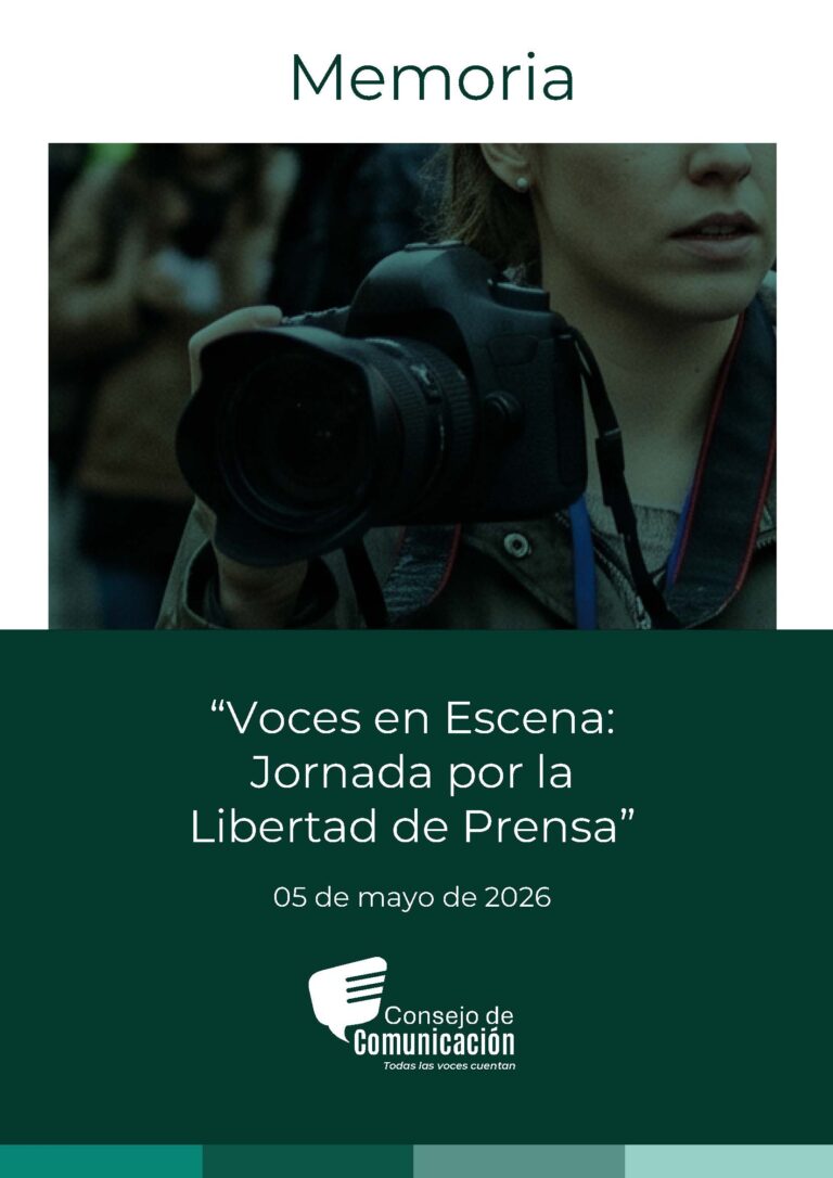 Memoria "Voces en Escena: Jornada por la Libertad de Prensa"