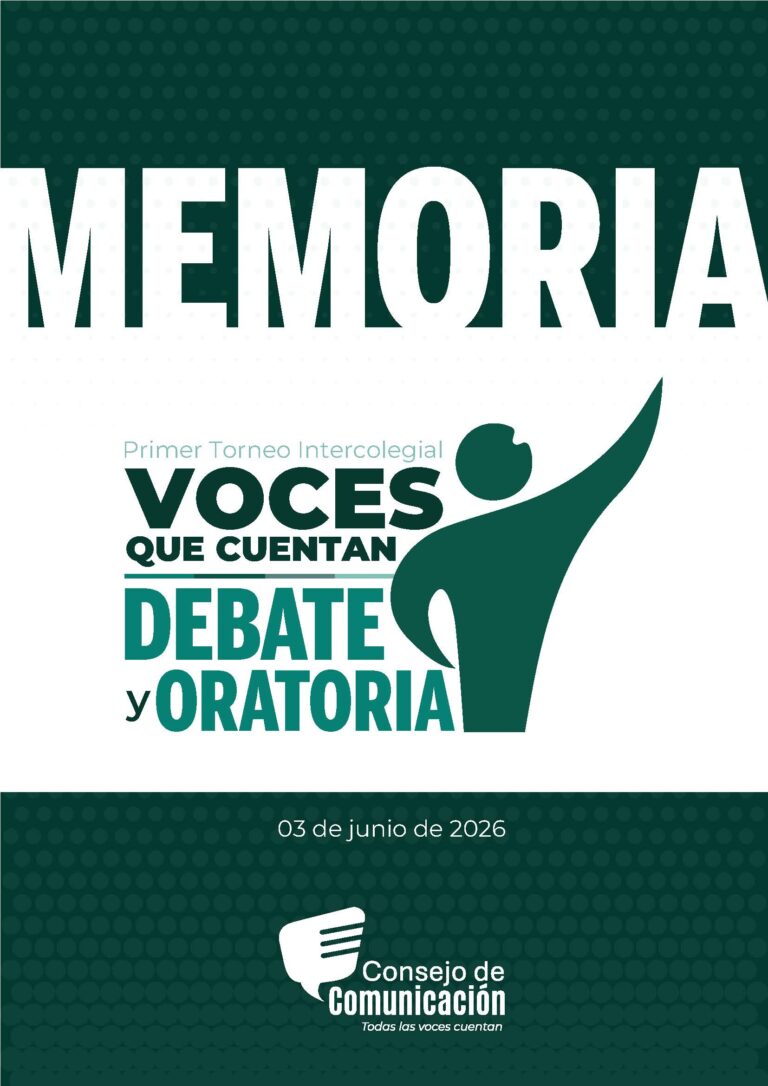 Torneo de Debate y Oratoria Voces que Cuentan - Distrito Metropolitano de Quito