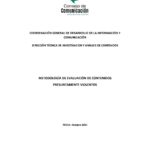 Actualización Metodologia de Evaluación de Contenidos Presuntamente Violentos